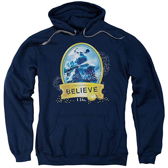 The Polar Express Animated Holiday Movie True Believer Adult Pull-Over Hoodie