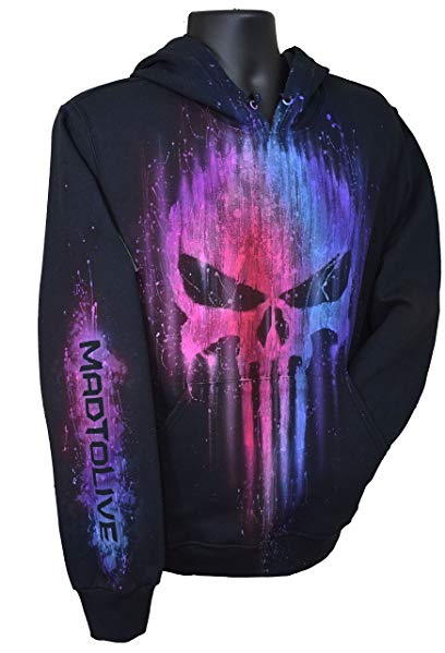 Exotic Gamer Gear The Punisher Hoodie Limited Edition Multi-Color Airbrushed Tribute