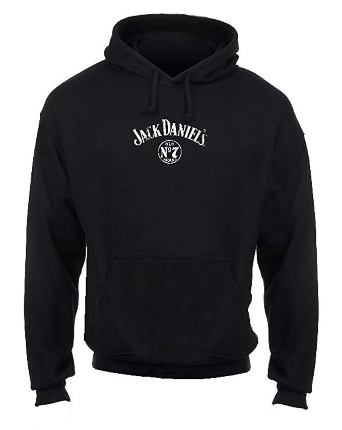 Jack Daniels Men's Pullover Barrel Hoodie Hoody Sweatshirt, Black. 15261474JD-89