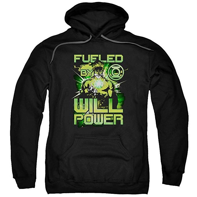Green Lantern Fueled Adult Pull-over Hoodie