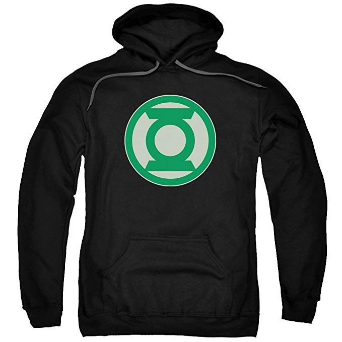 Green Lantern Green Symbol Adult Pull-over Hoodie