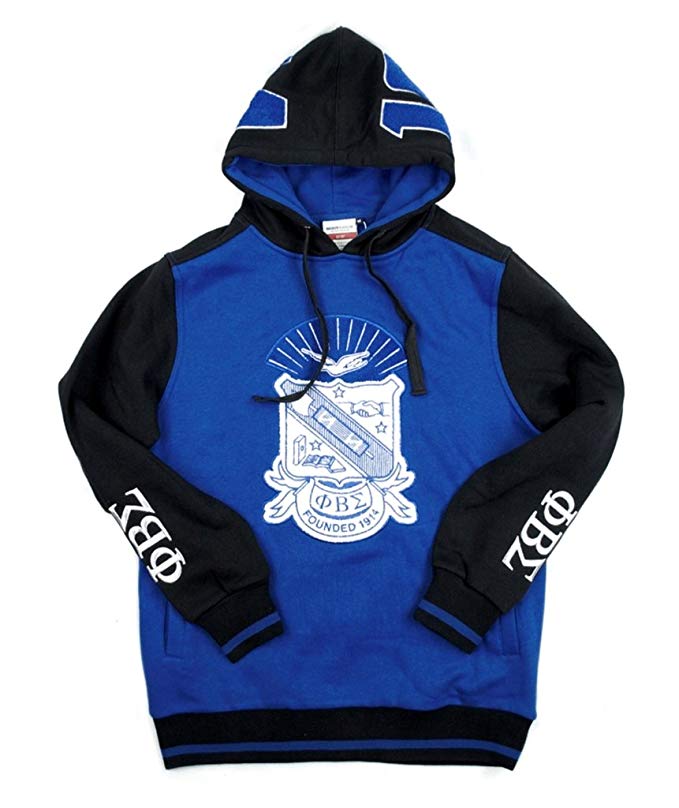 Phi Beta Sigma Fraternity Mens New Athletic Hoodie Blue