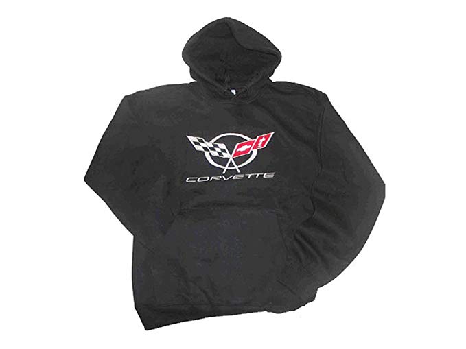 Corvette C5 Embroidered Pull-over Hoodie/Hooded Sweatshirt Black