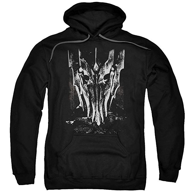 The Lord of The Rings Movie Big Sauron Head Adult Pull-Over Hoodie