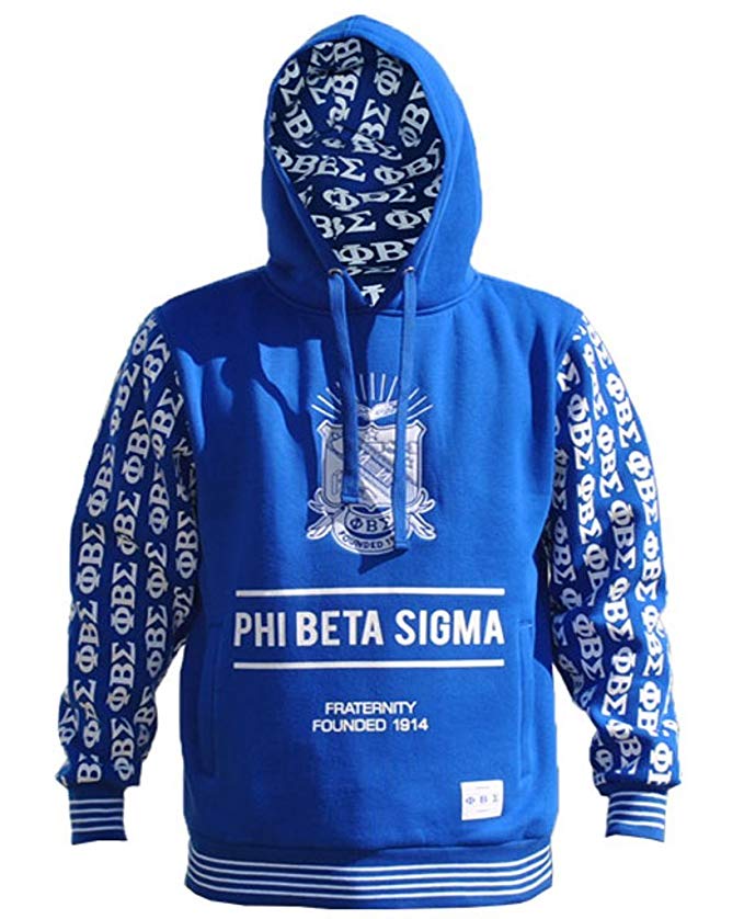 Phi Beta Sigma Fraternity Men's New Style Hoodie Royal Blue
