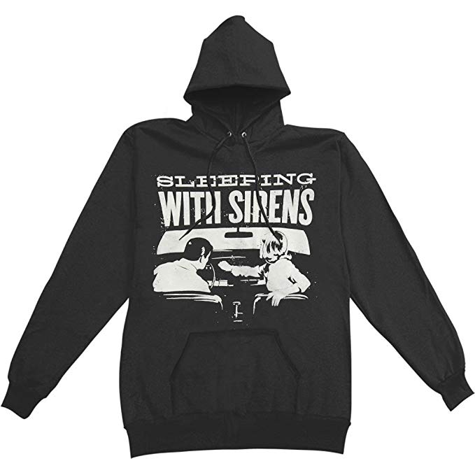 Sleeping with Sirens Men's Radio Hooded Sweatshirt Black