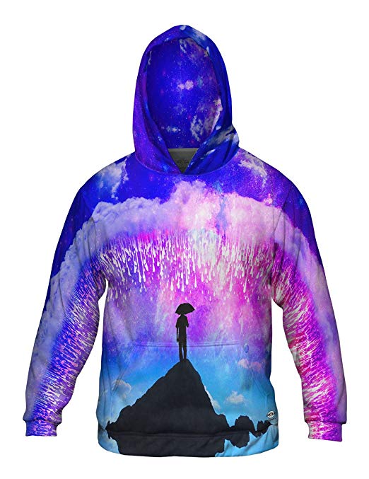 Yizzam- Raining Galaxy -Allover Print - Mens Hoodie Sweater