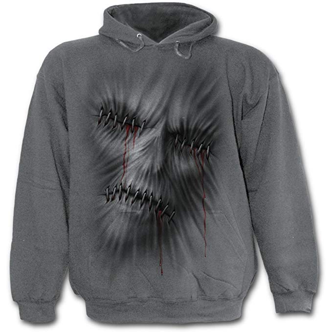 Spiral Mens - Stitched UP - Hoody Charcoal