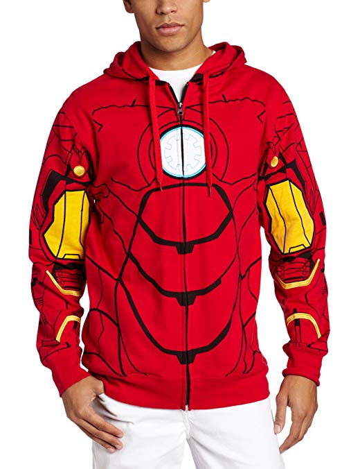 Marvel Men's My Iron Suit Hooded Costume Fleece