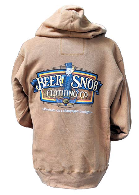 Beer Snob Clothing Co. Beer Hoodie Fox Alcohol Funny Craft Beer C L